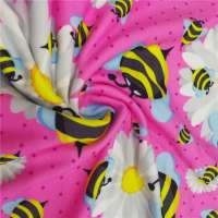 Printing Soft Cute Cartoon Double  Brushed Polyester  Fabric for Children